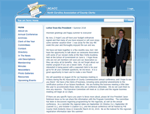 Tablet Screenshot of nccountyclerks.org